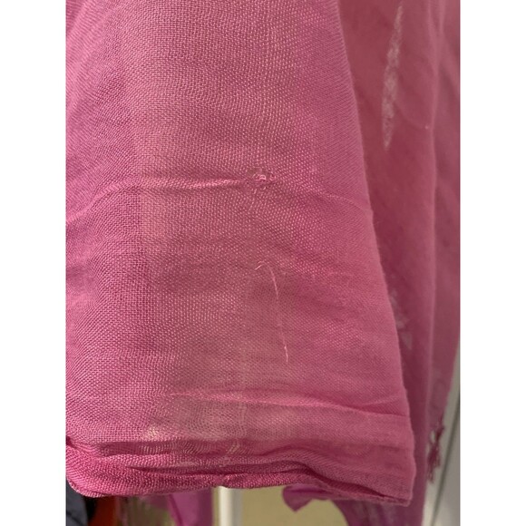 Bloomingdales Exclusive Womens Scarf Wrap Pink Ombre Lightweight 100% Viscose - Picture 10 of 12